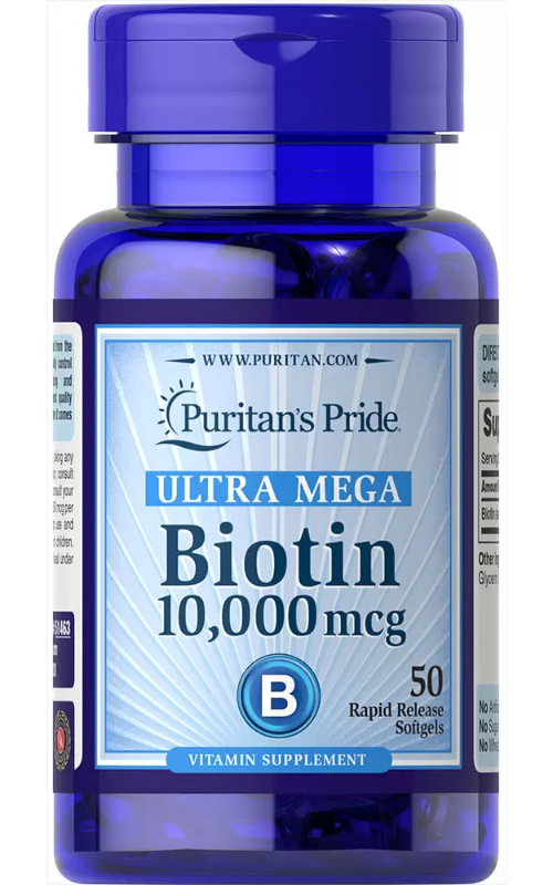 Biotin 10000 mcg by 50 Softgels